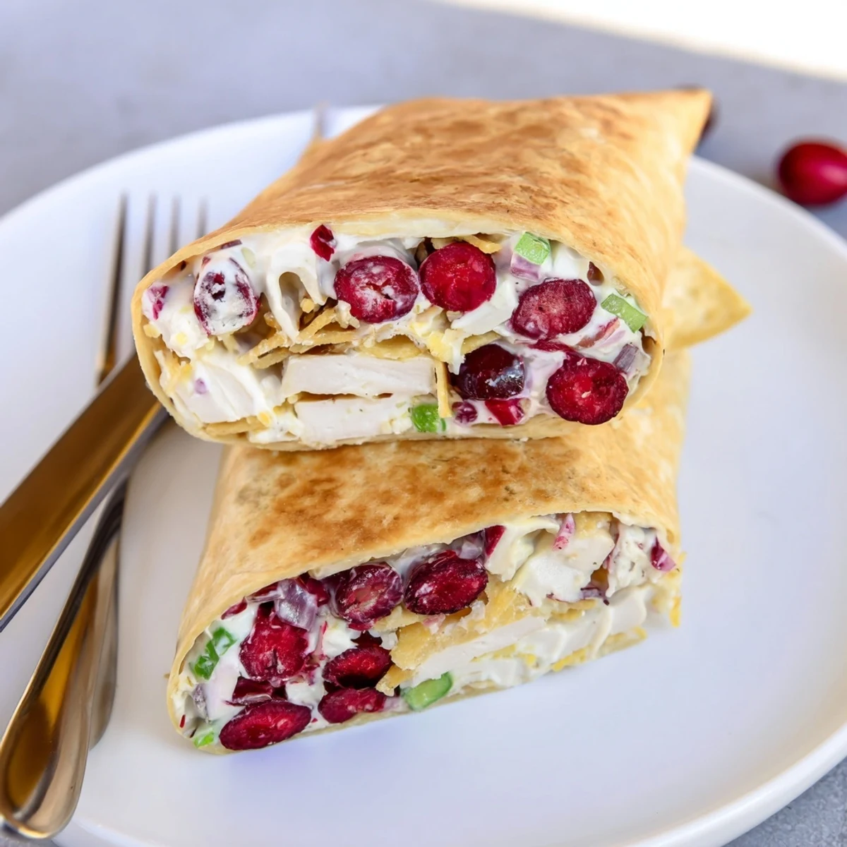 Cranberry Jalapeño Dip Wraps