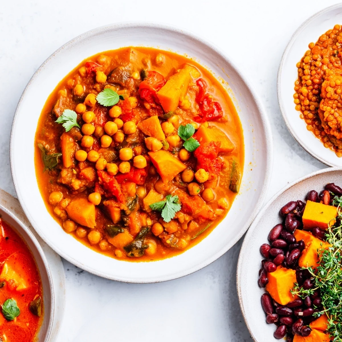 Vibrant Single-Pan Global Curries featuring rich Indian, Thai, and Caribbean flavors.  