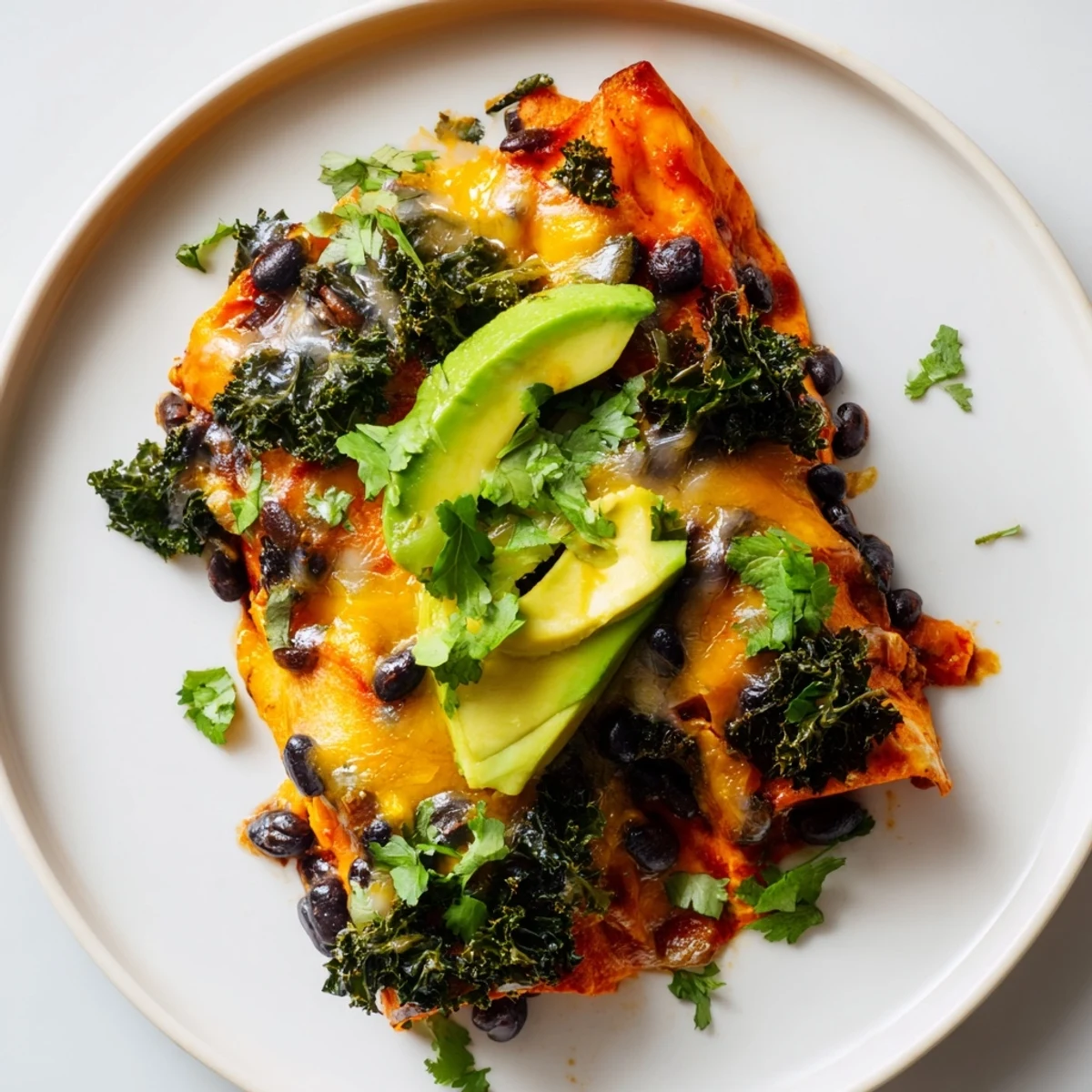 Sweet Potato Black Bean Enchiladas