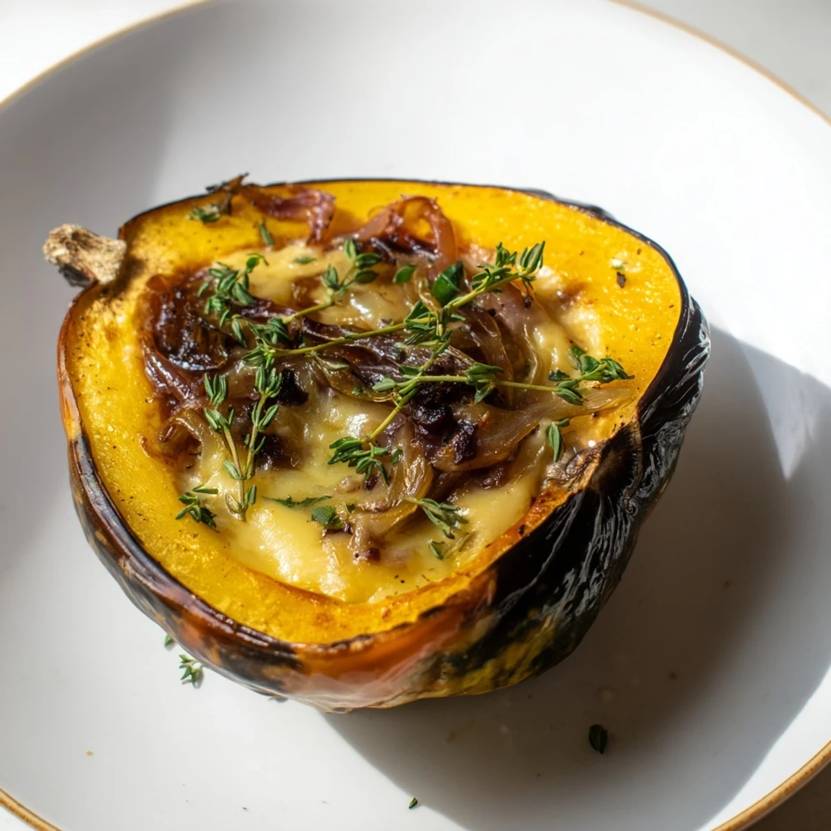 Caramelized Onion Gruyere Squash