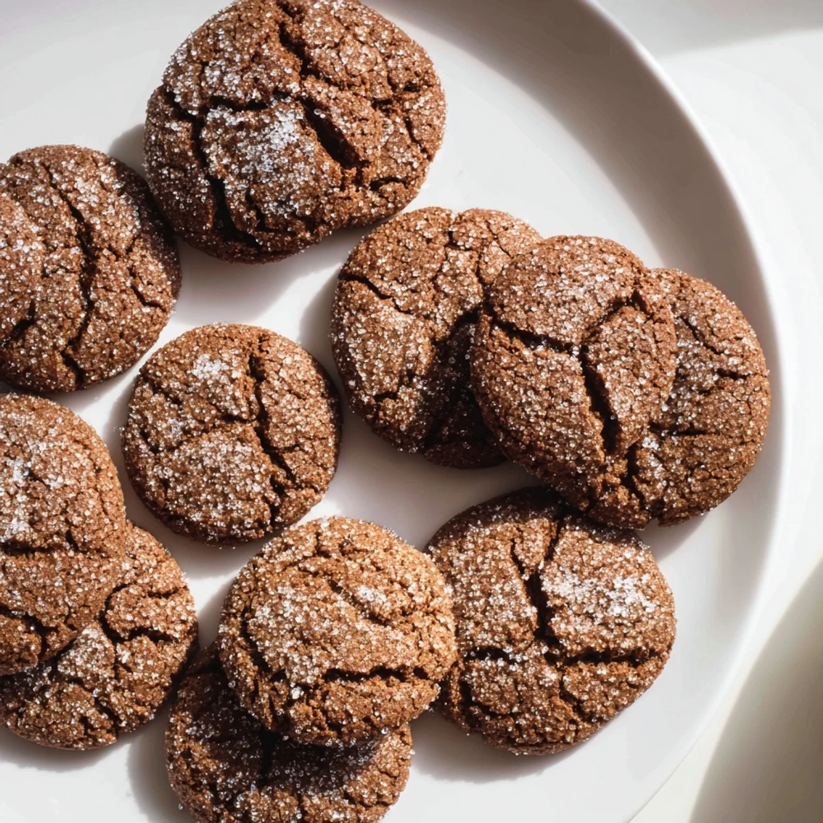 Warm, spice-filled Express Gingerbread Latte Cookies, perfect for a cozy afternoon treat alongside a coffee.