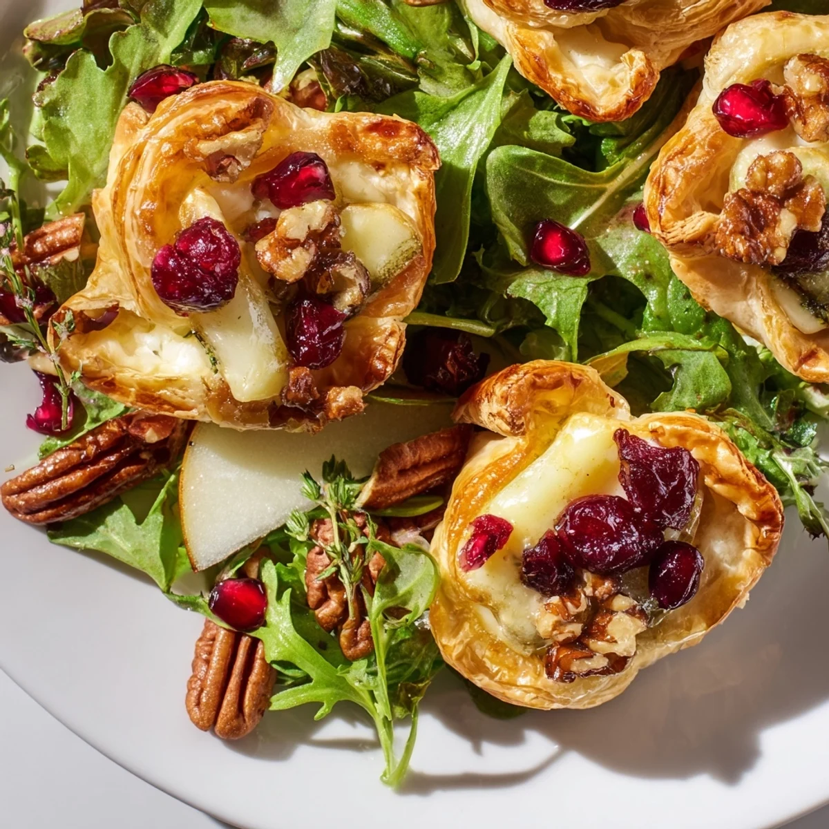 Cranberry Brie Flower Bites