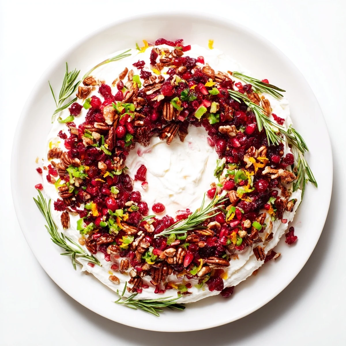 Creamy feta and cranberry beauty: this crowd-pleasing dip is a flavorful, festive wreath.
