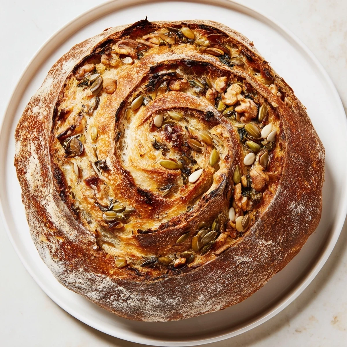 Fibonacci Spiral Growth Bread