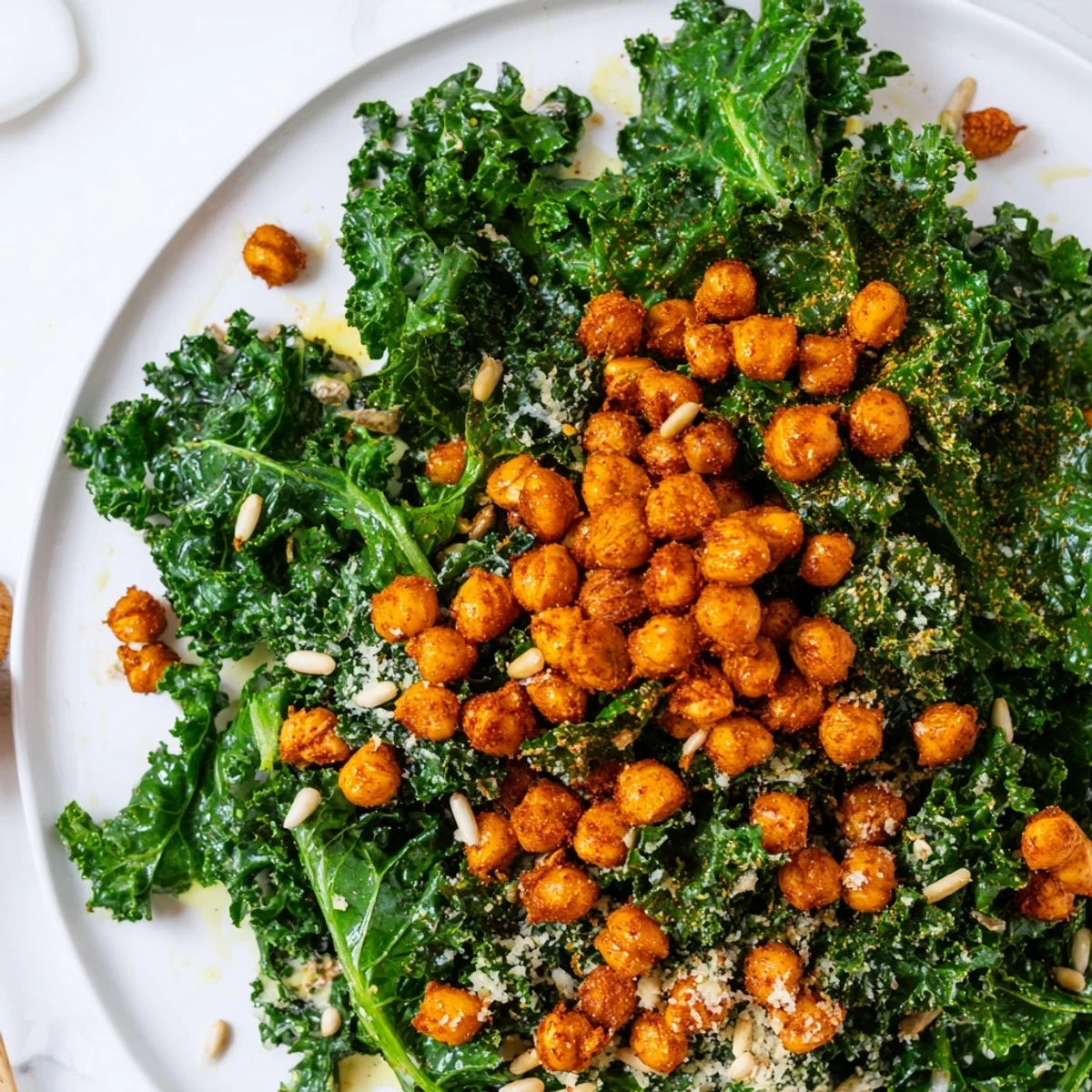 Warm Kale with Chickpeas
