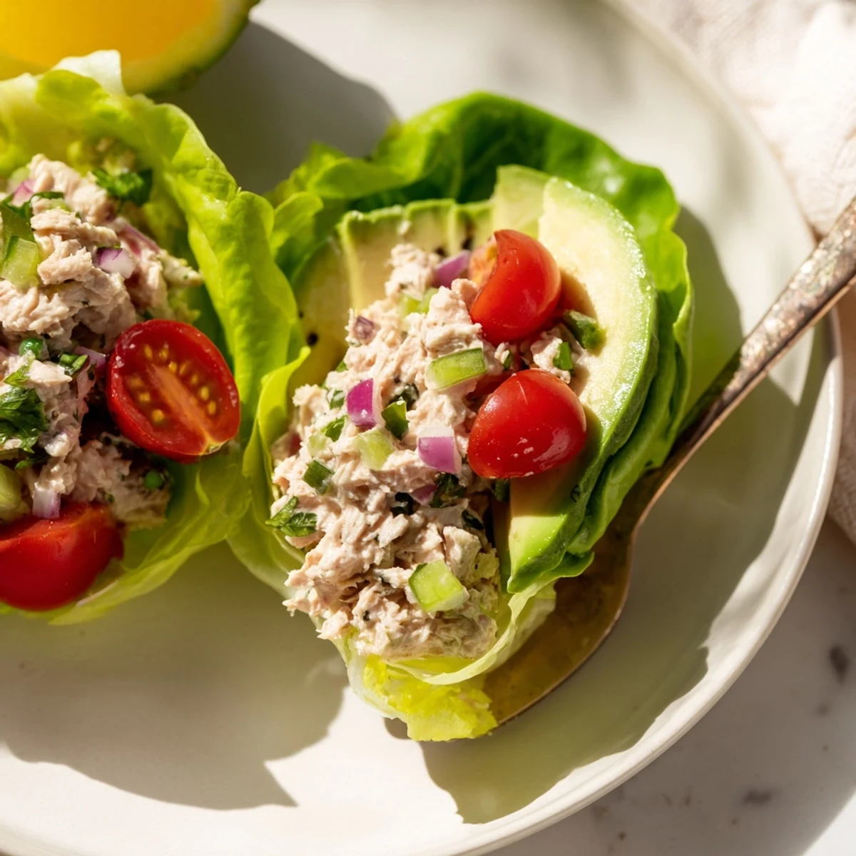 Fresh Tuna Salad Lettuce Wraps