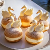 Elegant Swan Mini Pastries