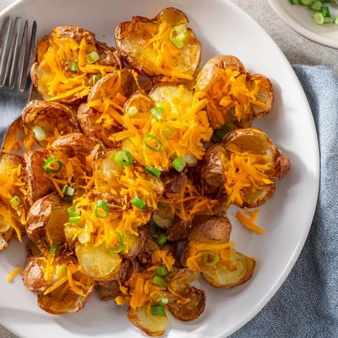 Smashed Green Onion Potato Bombs