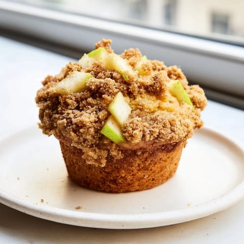 A close-up shot of warm, delicious Tasty Apple Muffins, perfect for a cozy breakfast treat.