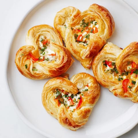 Valentine's Day appetizer, Cœurs Entrelacés, beautifully arranged, ready to share with your loved one.