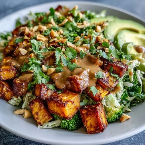 Thai Peanut Sweet Potato Bowl
