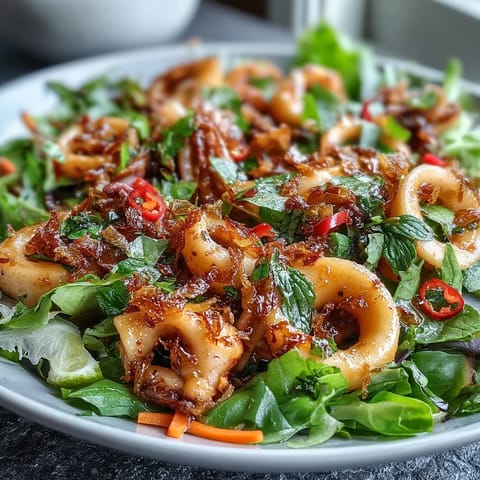 Chilli Lime Squid Salad