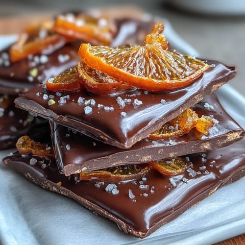 Candied Orange Dark Chocolate Bark