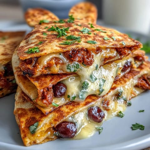 Adorable bunny-shaped quesadillas filled with gooey cheese and colorful veggies, perfect for Easter celebrations with kids.