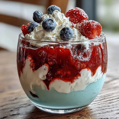 Red White Blue Layered Cups