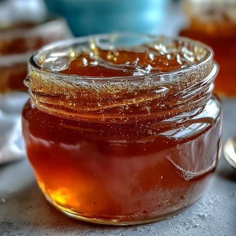 Dandelion jelly with golden petals, a floral spread perfect for toast and scones.