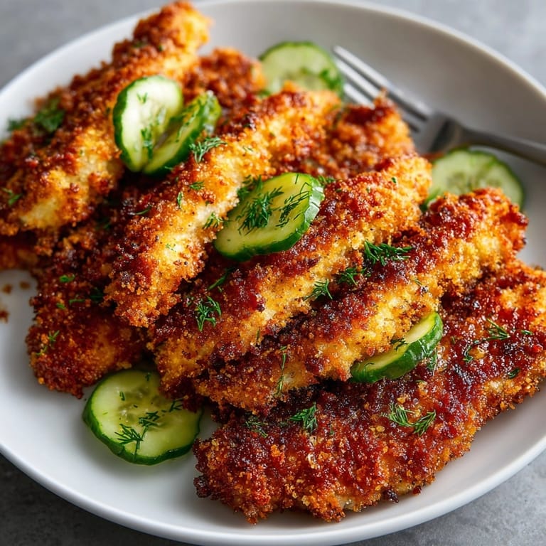 Homemade Nashville Hot Chicken Tenders recipe: spicy, crunchy, and ready in under an hour.