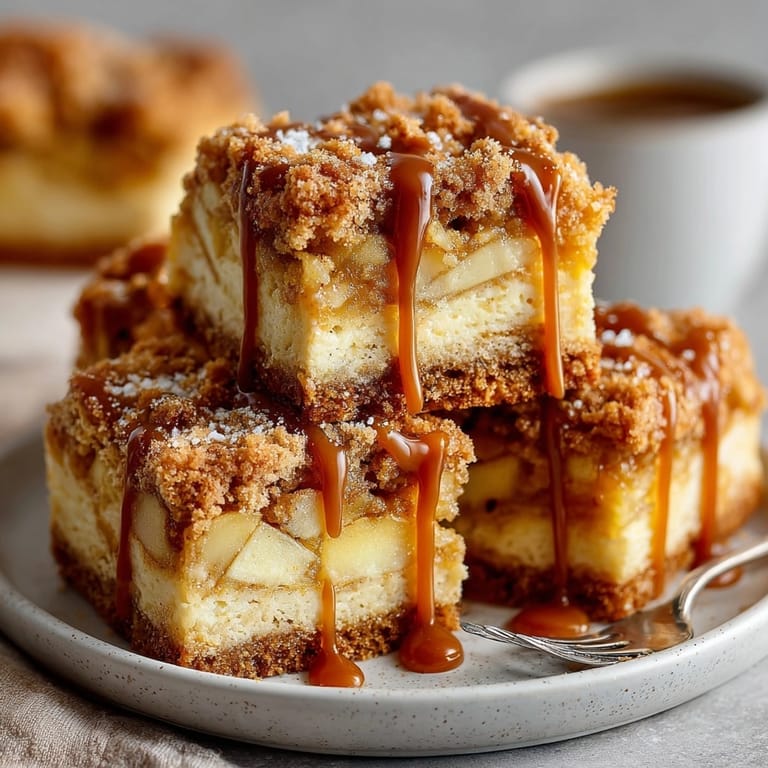 Homemade Caramel Apple Pie Blondies: Imagine sweet apples and rich caramel swirled throughout.