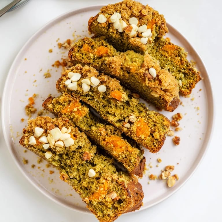 Savory Matcha Pumpkin Muffin Biscotti, featuring a delightful crunch and earthy flavor.  