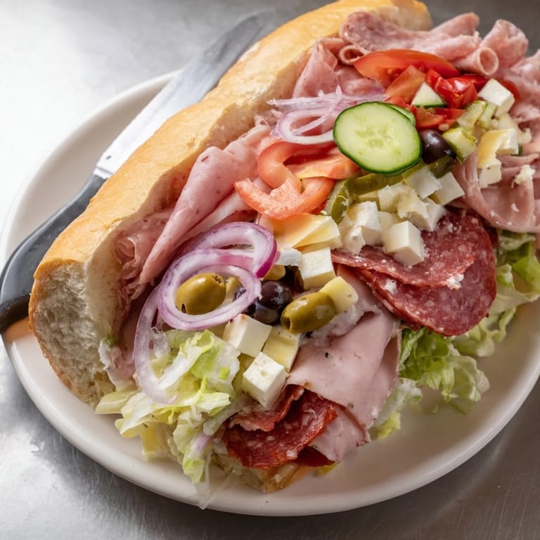 Savory Flavor Mash-Up Sandwiches on toasted rolls, enjoy a bite of perfection!