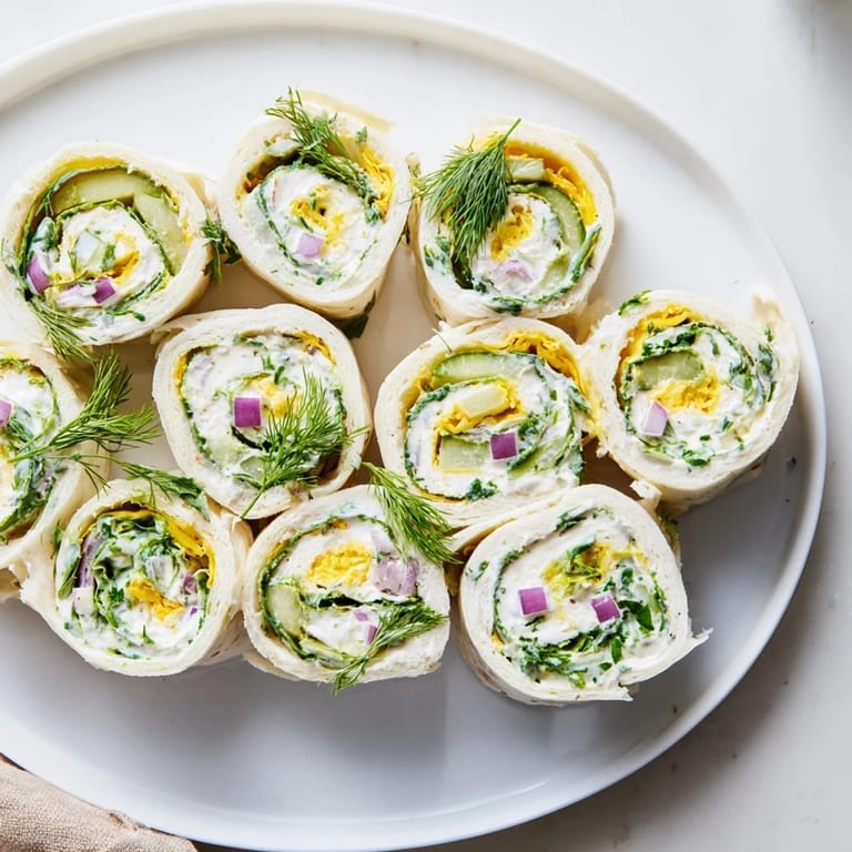 Vibrant Pickle-in-a-Blanket spirals, perfect for snacking or party appetizers.