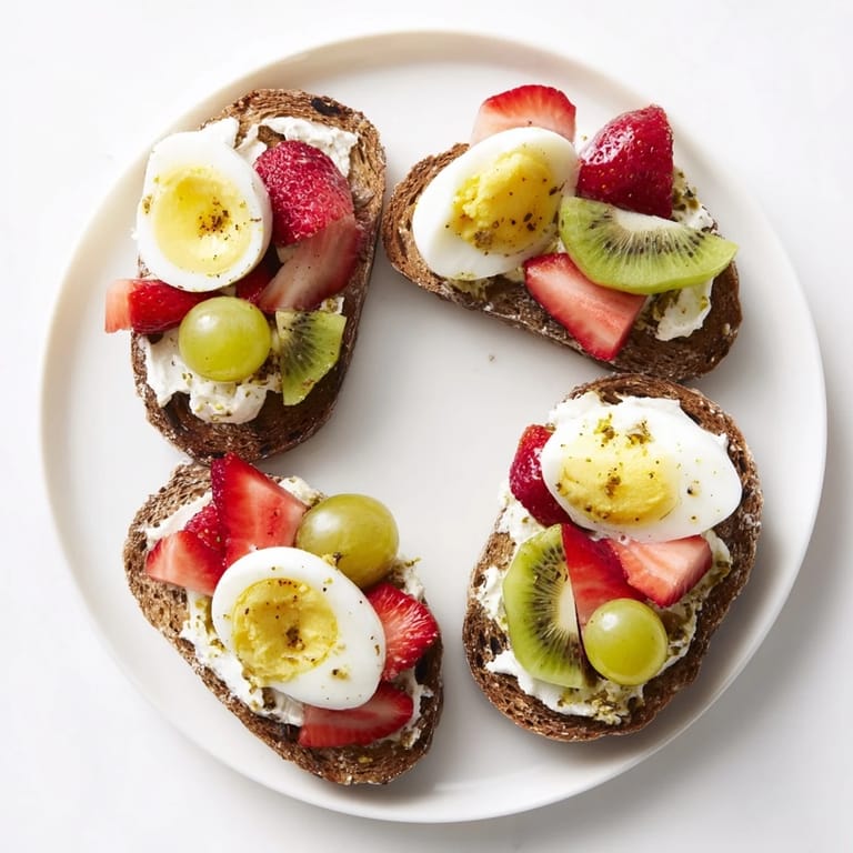 Bright Easter Egg-cellent Brunch Board presentation with vibrant fruits, artisan breads, and savory cheese selections.