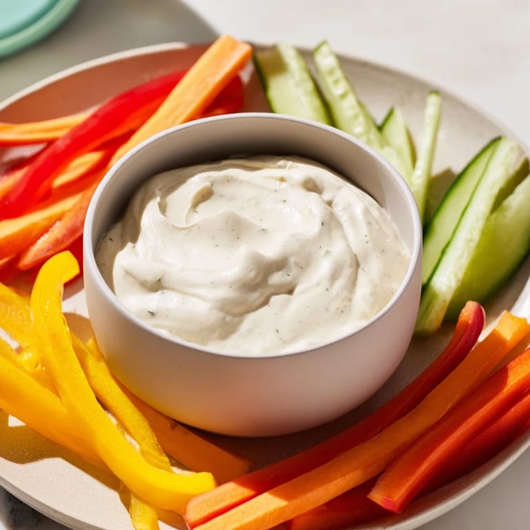Cream Cheese Ranch Dip With Veggies