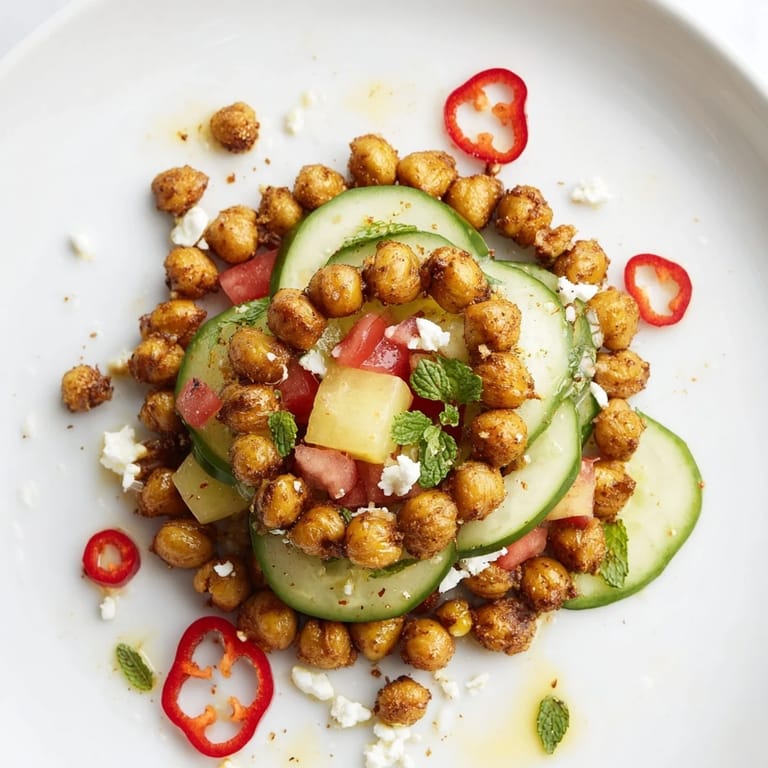 Imagine a stunning concentric rings of flavor appetizer with a perfect balance of sweet, savory, and spicy elements.