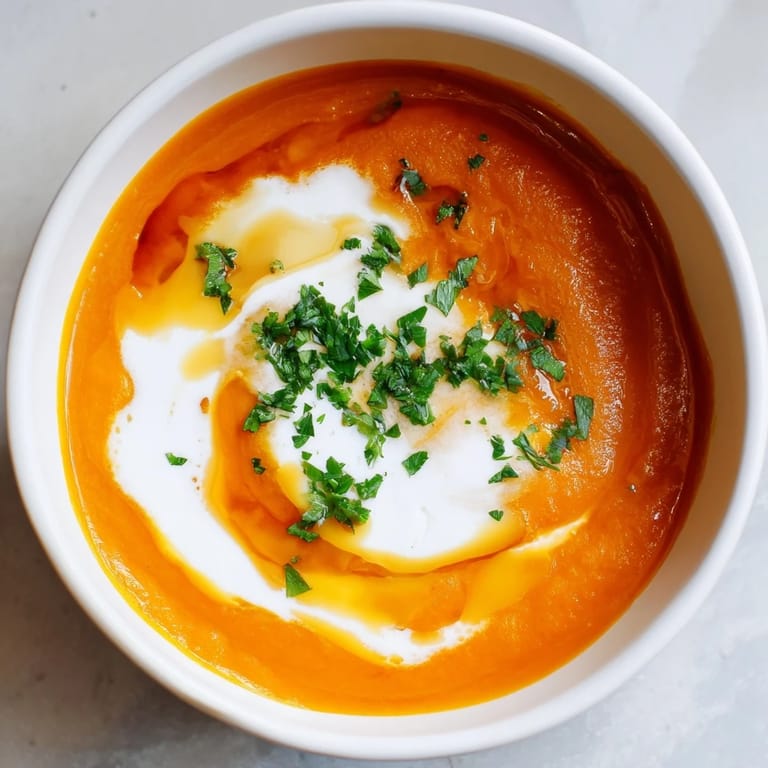 Golden Sweet Maple Carrot Soup, smoothly blended, offers a comforting, aromatic experience.