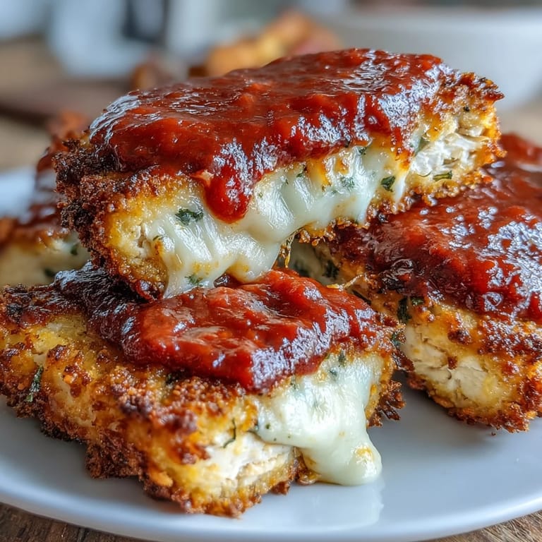 Served on a white plate with a fork, ready to enjoy with spaghetti or salad.