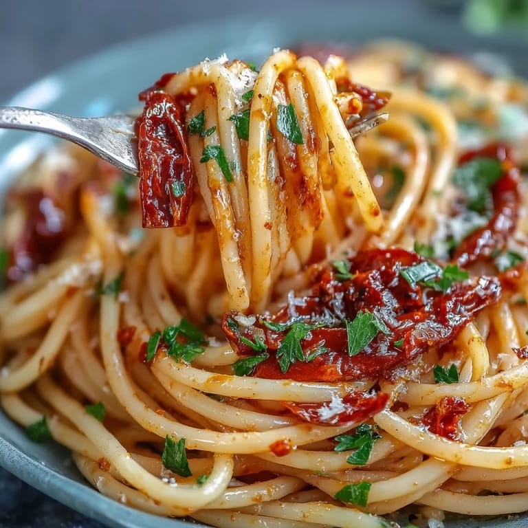 Bold Calabrian chili pasta with anchovies and garlic, served hot with a sprinkle of Pecorino Romano and fresh herbs.
