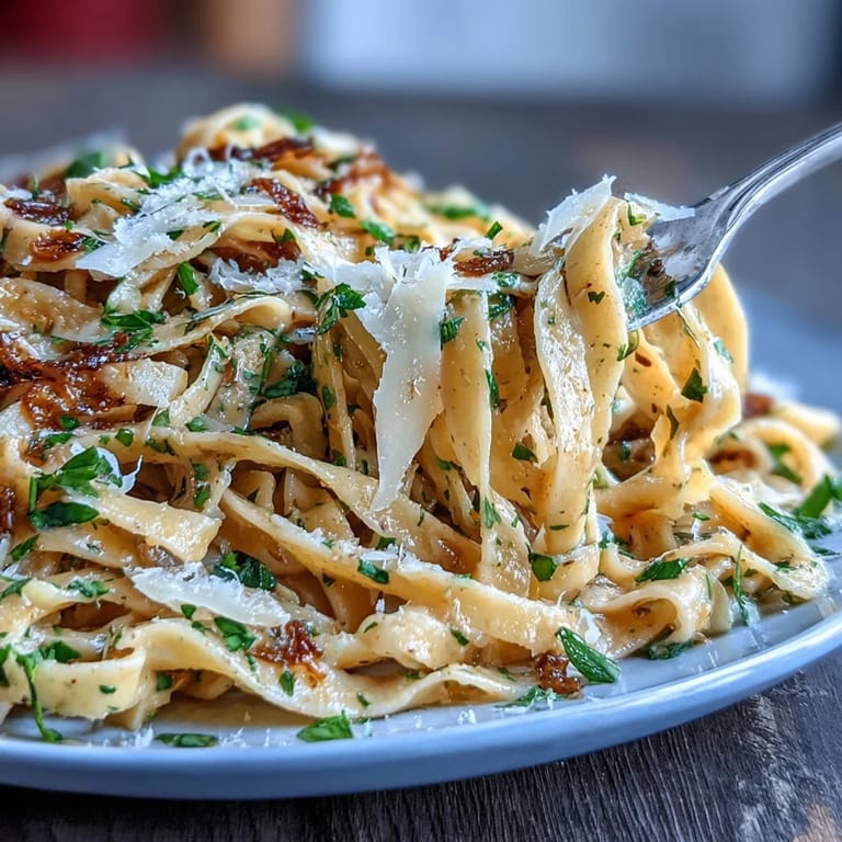 Delicate handmade egg pasta with truffle aroma, served with rich butter and a sprinkle of grated Parmesan.