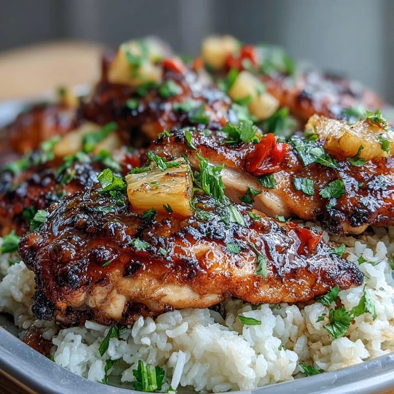 Easy Pineapple Chicken and Rice Foil Packets featuring sweet pineapple, bell peppers, and savory chicken, ideal for outdoor meals.