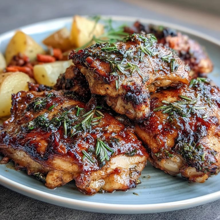 Juicy chicken drumsticks and tender vegetables baked together with garlic, smoked paprika, and fresh herbs for an easy, family-friendly meal.