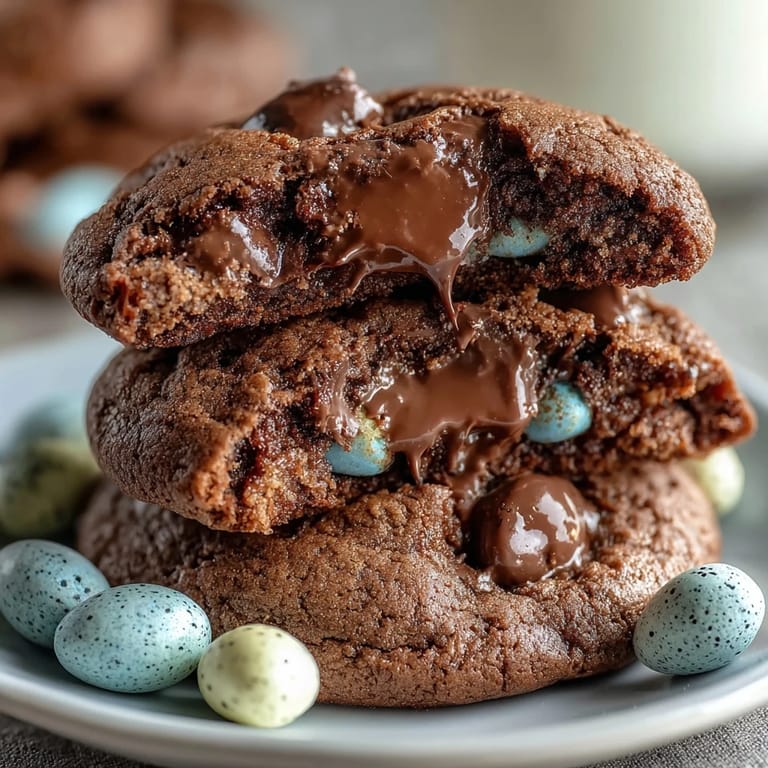3. Golden-brown cookies bursting with Cadbury Mini Eggs and chocolate chips, offering a delightful mix of textures for Easter celebrations.