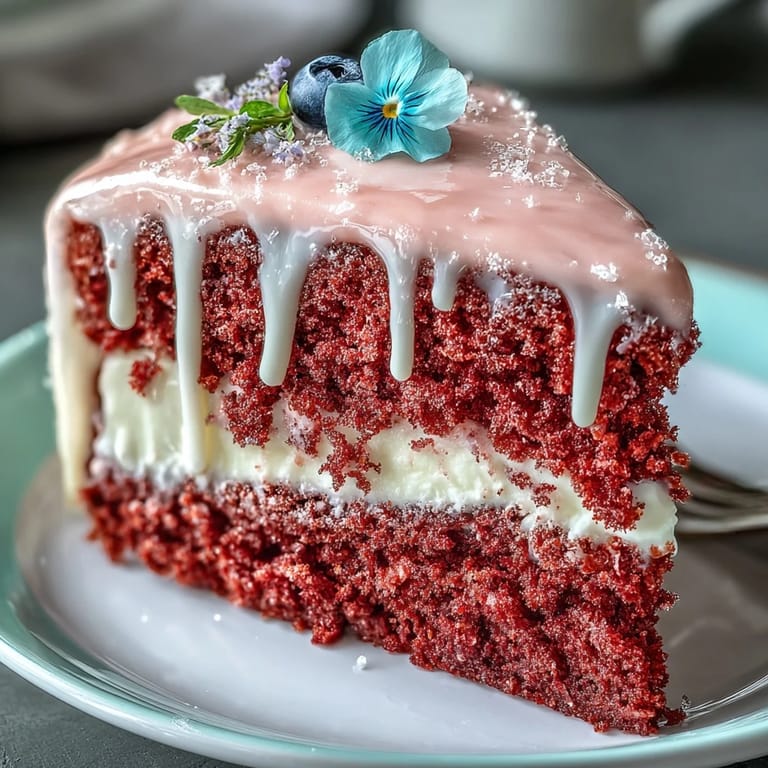Decadent Bridal Shower Rosé Velvet Cake, a beautiful celebration dessert.
